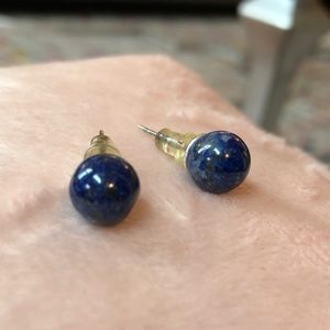 Blue Marbled Stone Studs from Chile 🇨🇱